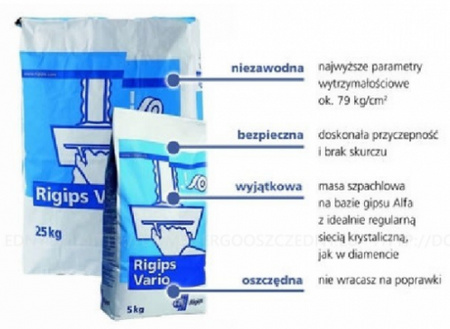 Rigips Vario 25kg.