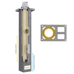 Komin Hoch Uniwesrla fi 200 dymowy z podwójną wentylacją S2W