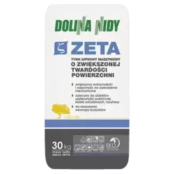 Gips tynkarski dolina Nidy Zeta worek 30 kg - nie Knauf MP 75 Diamant