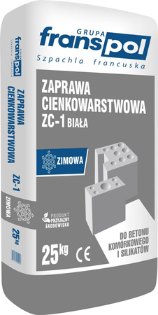 Franspol Zaprawa Cienkowarstwowa Biała M10 25kg