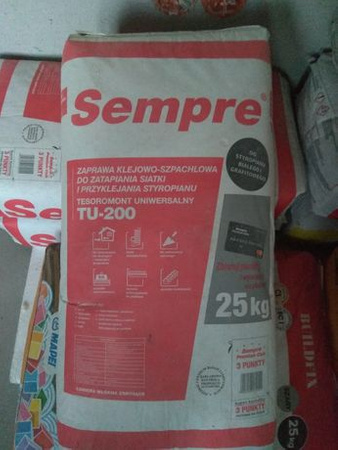 Klej Uniwersalny Do Styropianu I Siatki SEMPRE TU-200 25kg