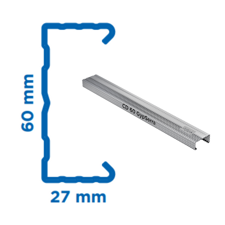 Profil Rigips GypSerra CD 60 4m