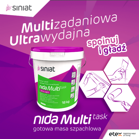 SINIAT Multi Task 18kg lekka gotowa masa szpachlowa