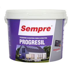 SEMPRE farba elewacyjna silikonowo silikatowa Si-Si PROGRESIL 10L 