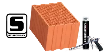 TERMOton pustak "25" P+W 325x250x235 Szlifowany Diament plus